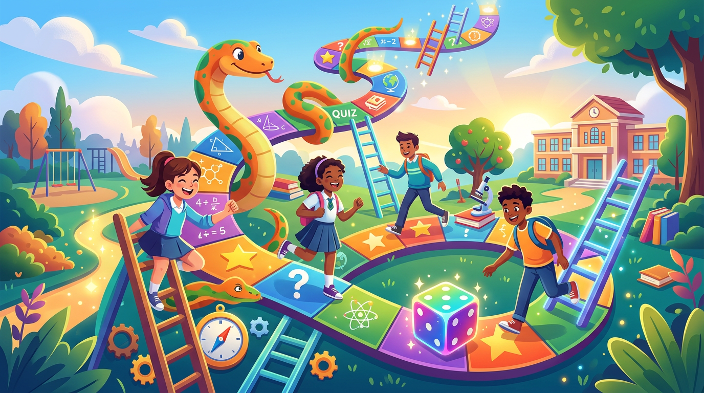 Snake and Ladder Quiz Game cover