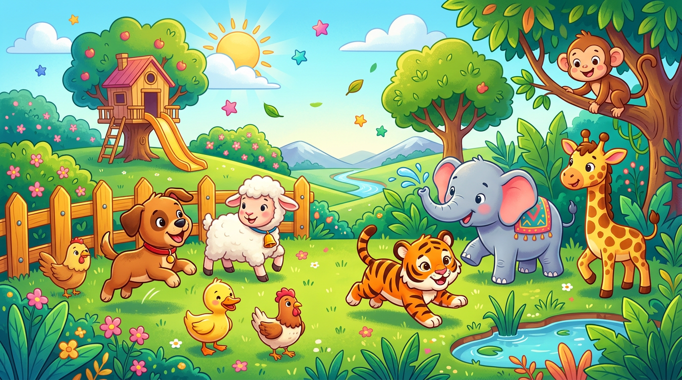 Wikd and Donestic Animal fun game cover